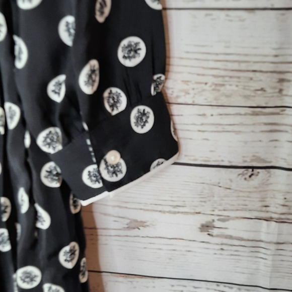 Modcloth black pleated flowers dress - Picture 9 of 9